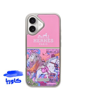 قاب آیفون هرمس پاریس صورتی