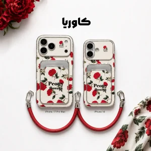 قاب آیفون Red rose flower